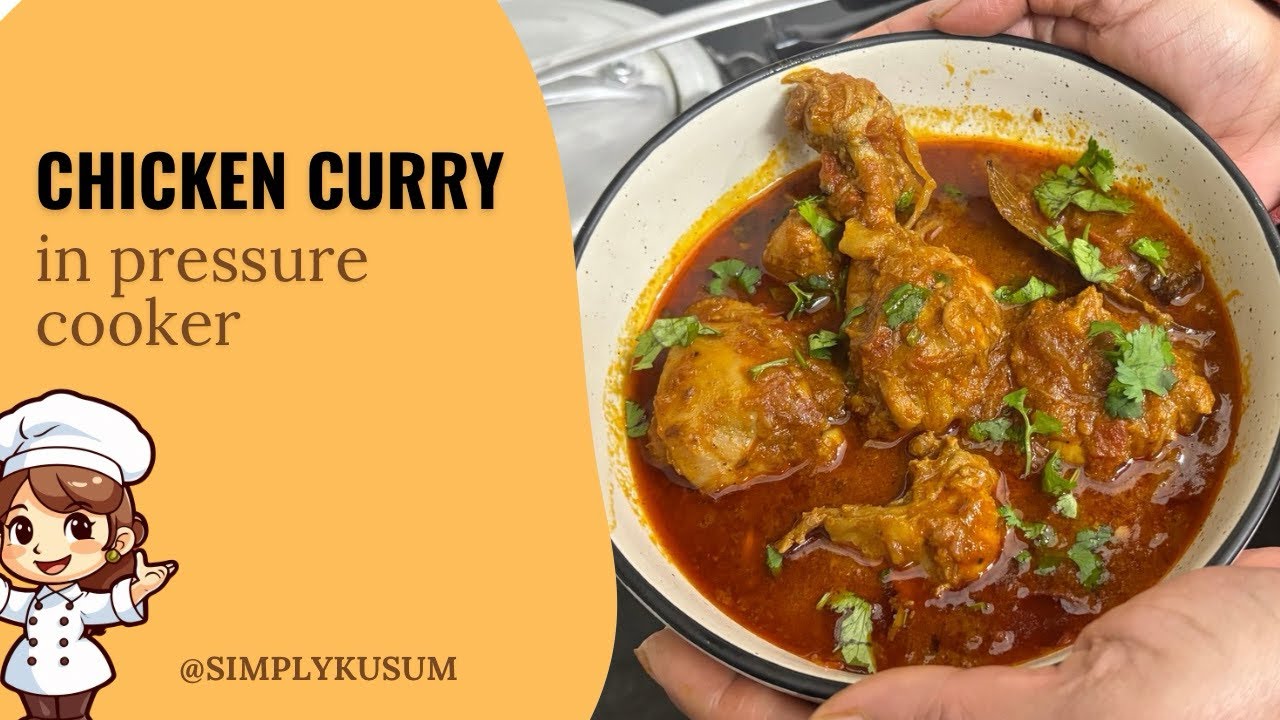 Chicken curry in pressure cooker 🥘👩‍🍳