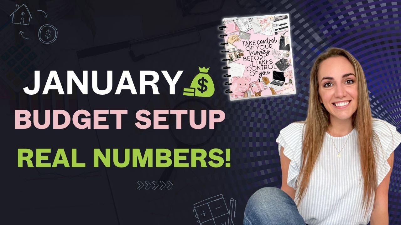 January Budget Planner Setup | REAL Numbers & Savings Goals!