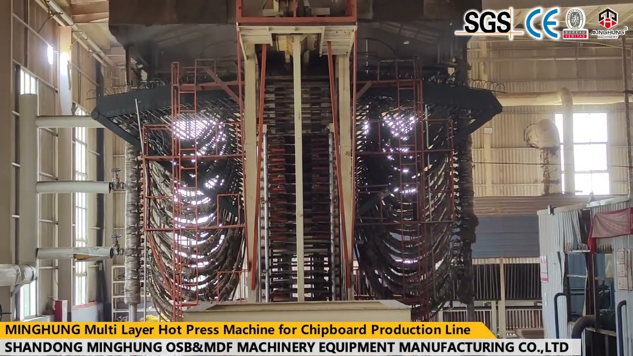 Multi layers chipboard making machine line