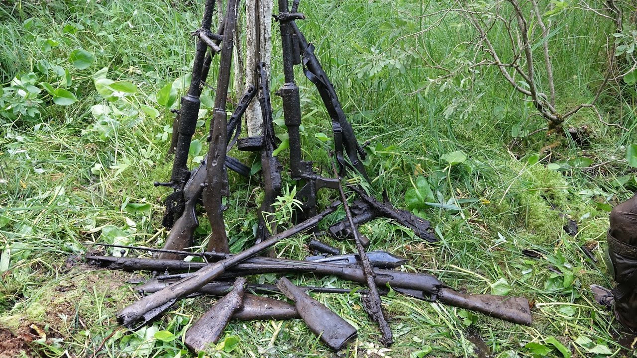Found a bunch of ww2 weapons in a swamp, where did this come from?