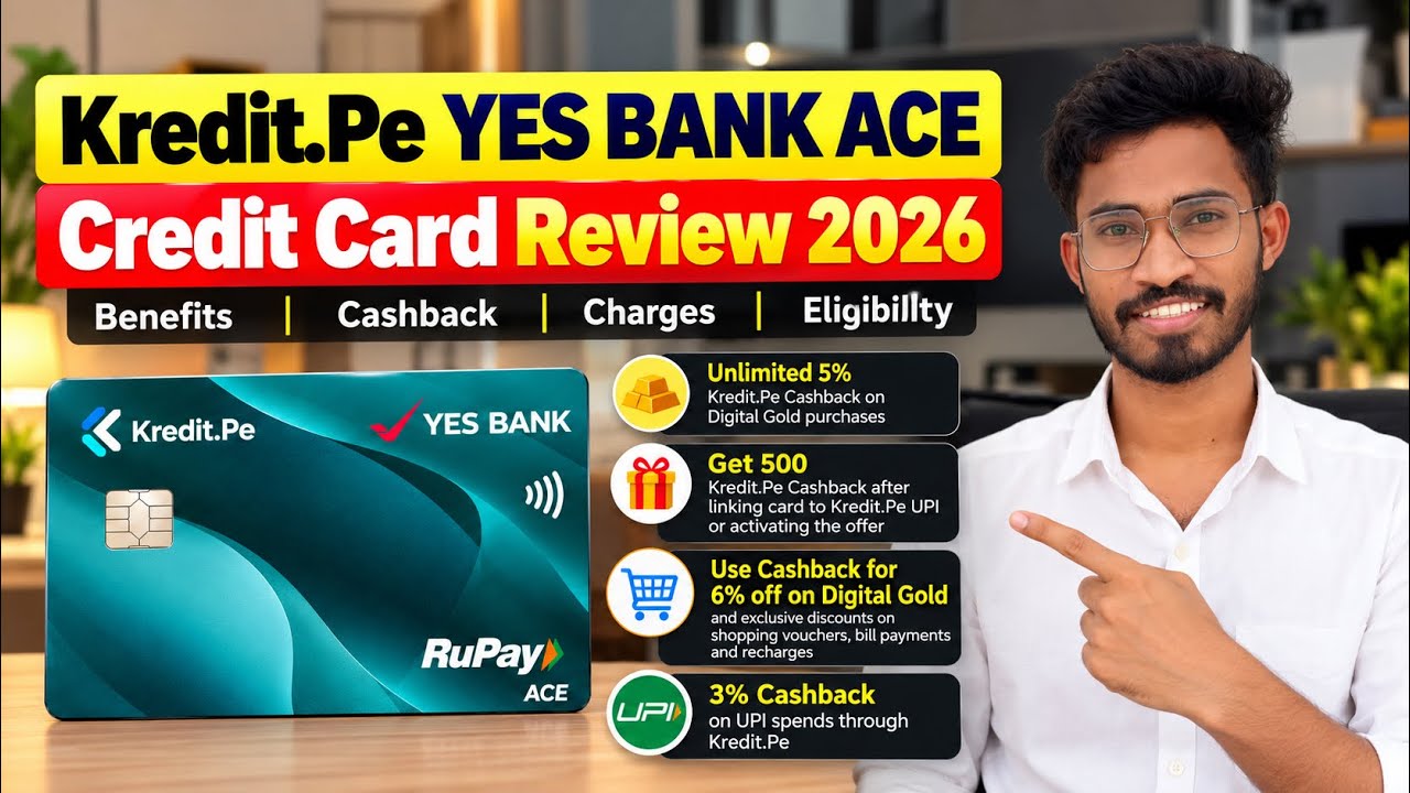 Kredit.Pe YES BANK ACE Credit Card Review 2026 Telugu | Benefits, Cashback, Charges & Eligibility 💳