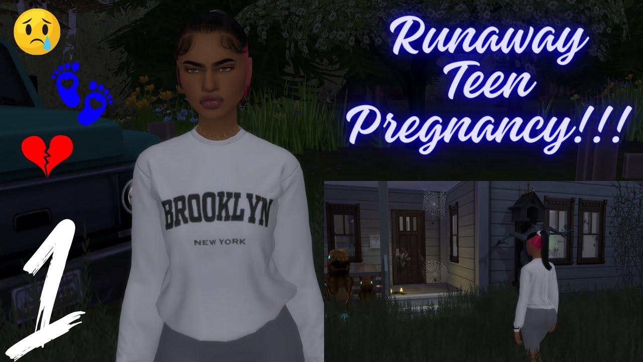 Runaway Teen Pregnancy Challenge! | The Sims 4 | Lets Play | EP.1