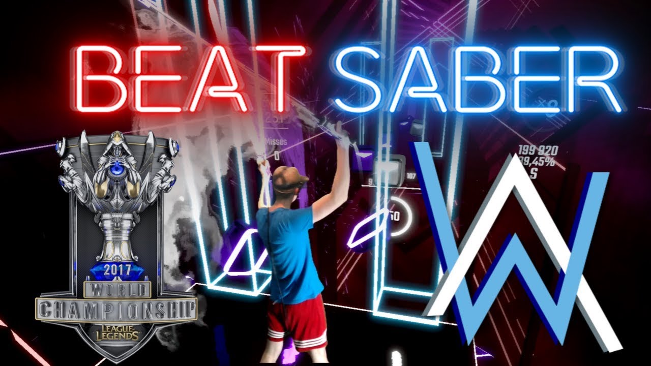 [beat saber] Alan Walker Remix - Legends Never Die (Mixed Reality) FC