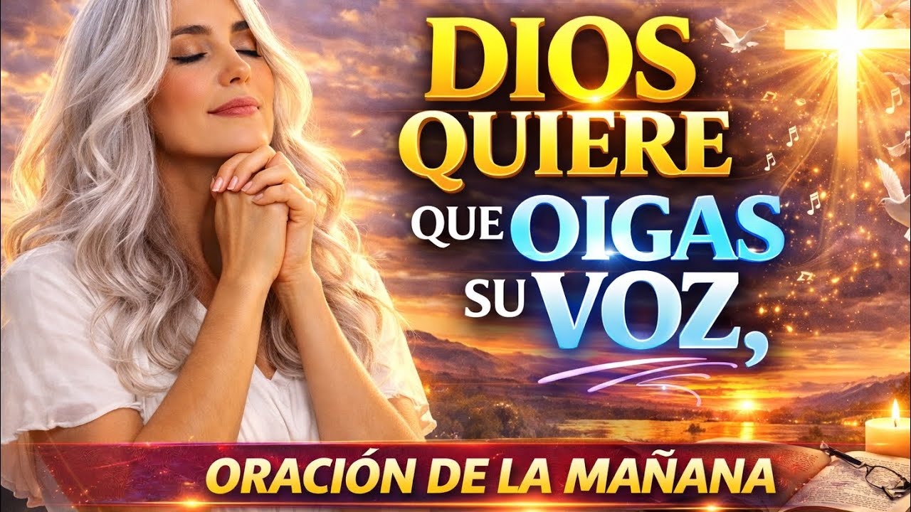 Oración poderosa de hoy, Dios quiere que oigas su voz.
