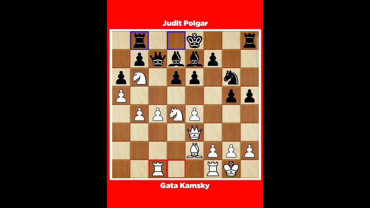 Gata Kamsky vs Judit Polgar √ Melody Amber Active Monte Carlo Monaco, 1996.