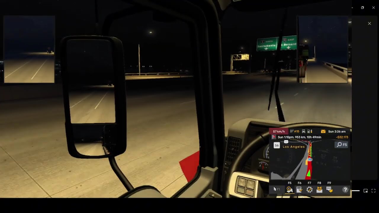 random truck driving on a tuesday night