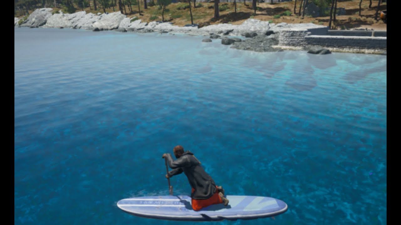 | SCUM 0.5 | Looting Shipwreck, Shark atack! PadleBoarding and Underwater Cave