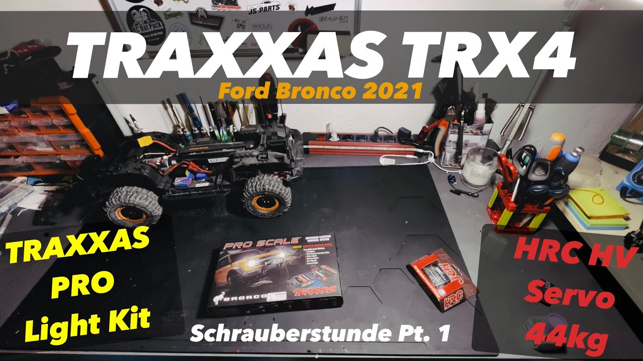 TRAXXAS TRX4 Ford Bronco 2021 - PRO Light Kit Einbau Teil 1 - Neues Servo & neue Scale Details