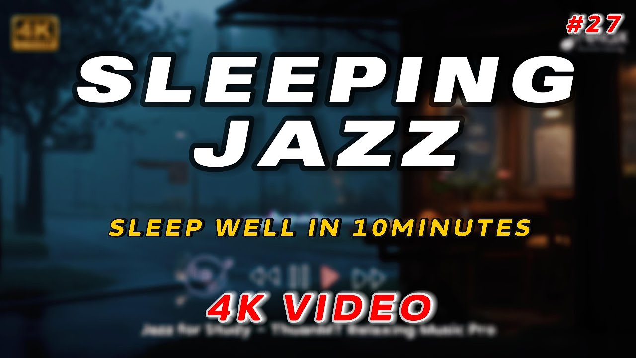 4K Spring - Nightly Sleep Jazz Piano Music with Rain Sounds – Soft Jazz Instrumental - ThuanMT #27