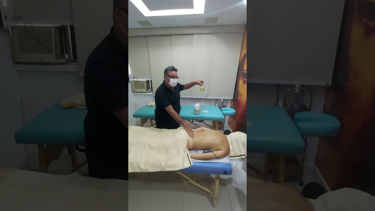 Primeira Aula prática do Curso livre de Massoterapia do CECTH Copacabana RJ