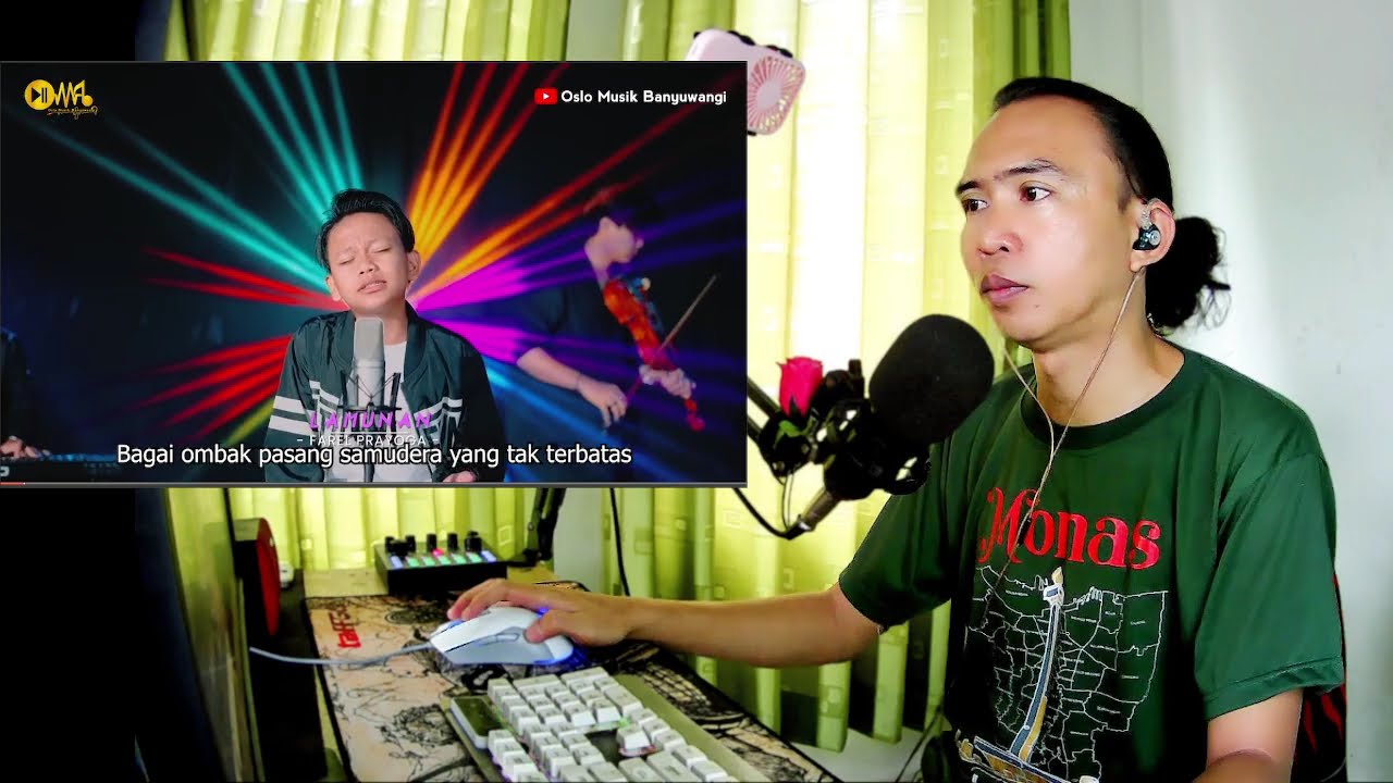 Reaksi Lagu Lamunan - Farel Prayoga Terjemah Indonesia