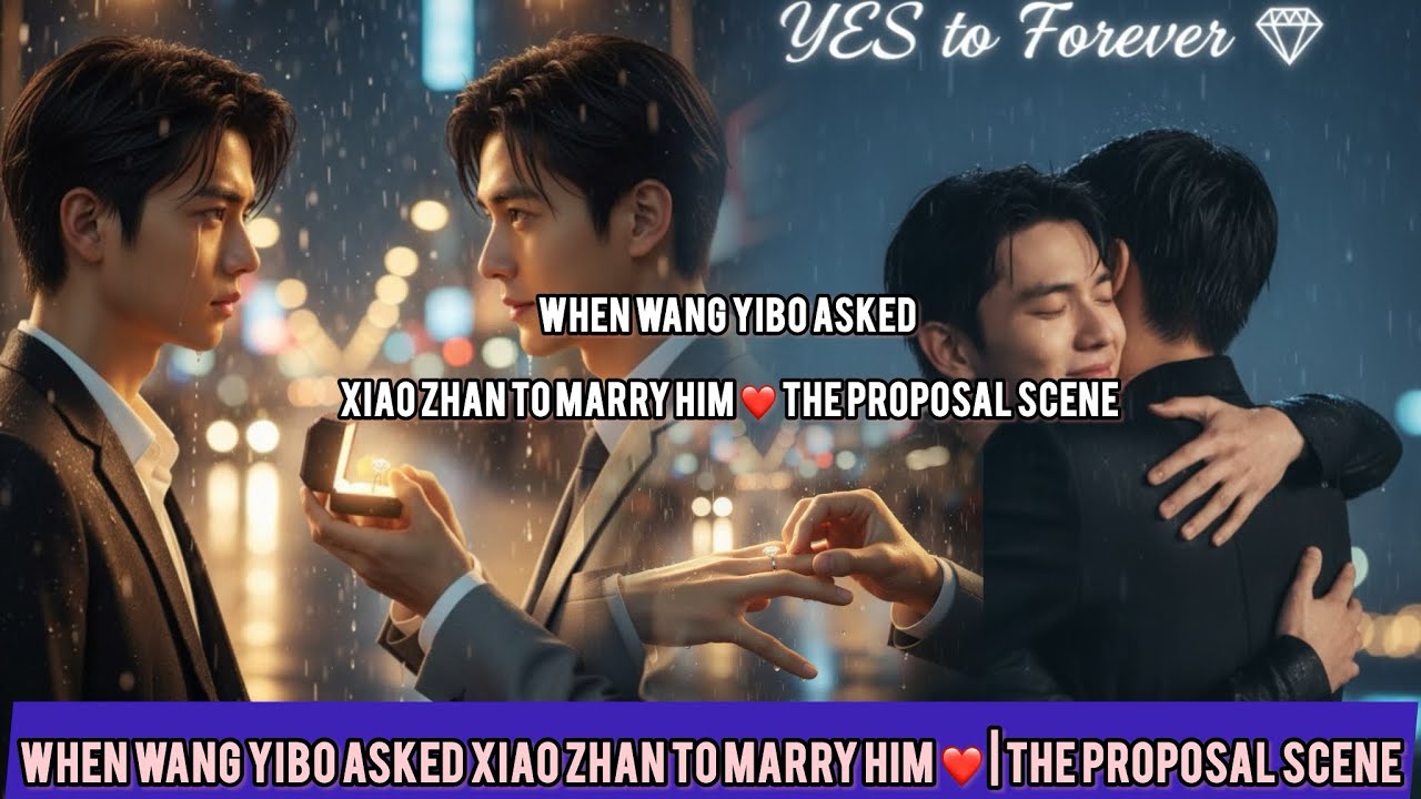 Xiao Zhan Said YES! 💍 Wang Yibo’s Emotional Proposal Under the Stars