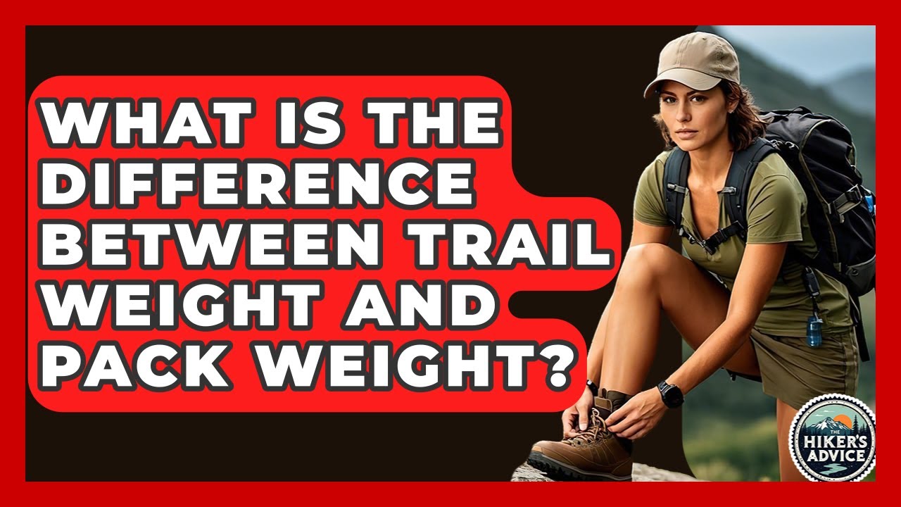 What Is The Difference Between Trail Weight And Pack Weight? - The Hiker's Advice