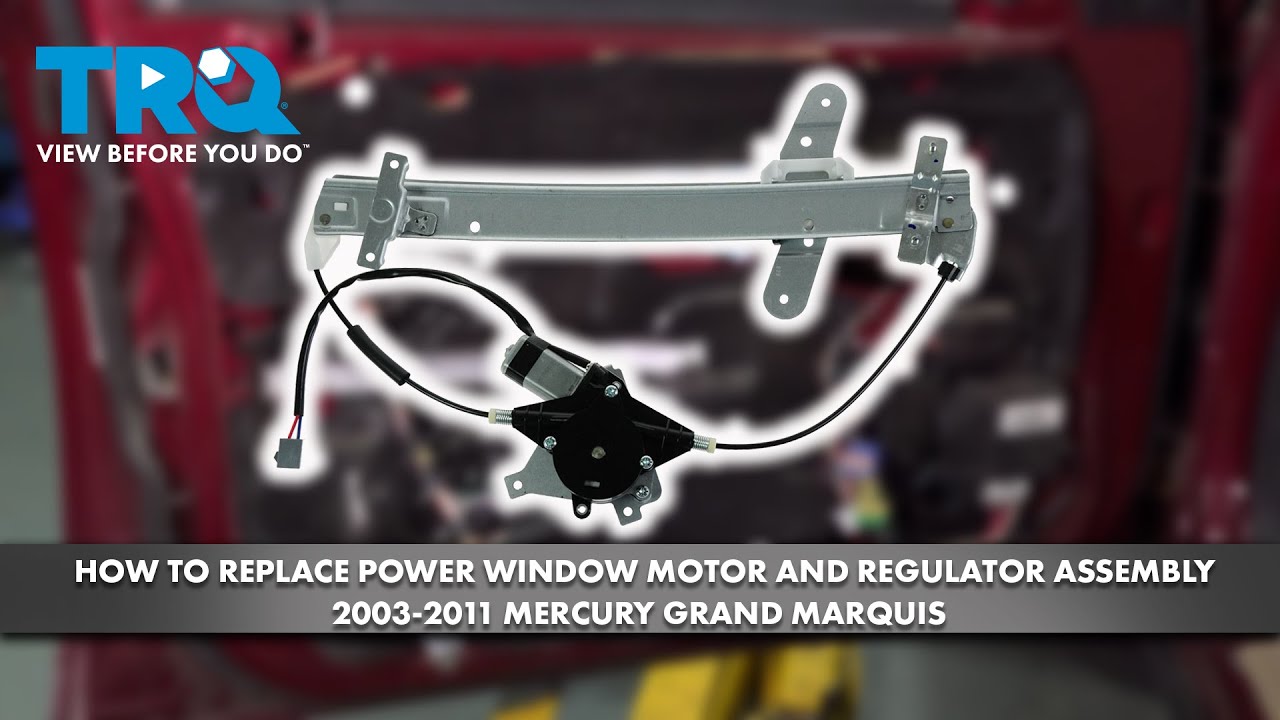 How to Replace Power Window Motor & Regulator Assembly 2003-2011 Mercury Grand Marquis