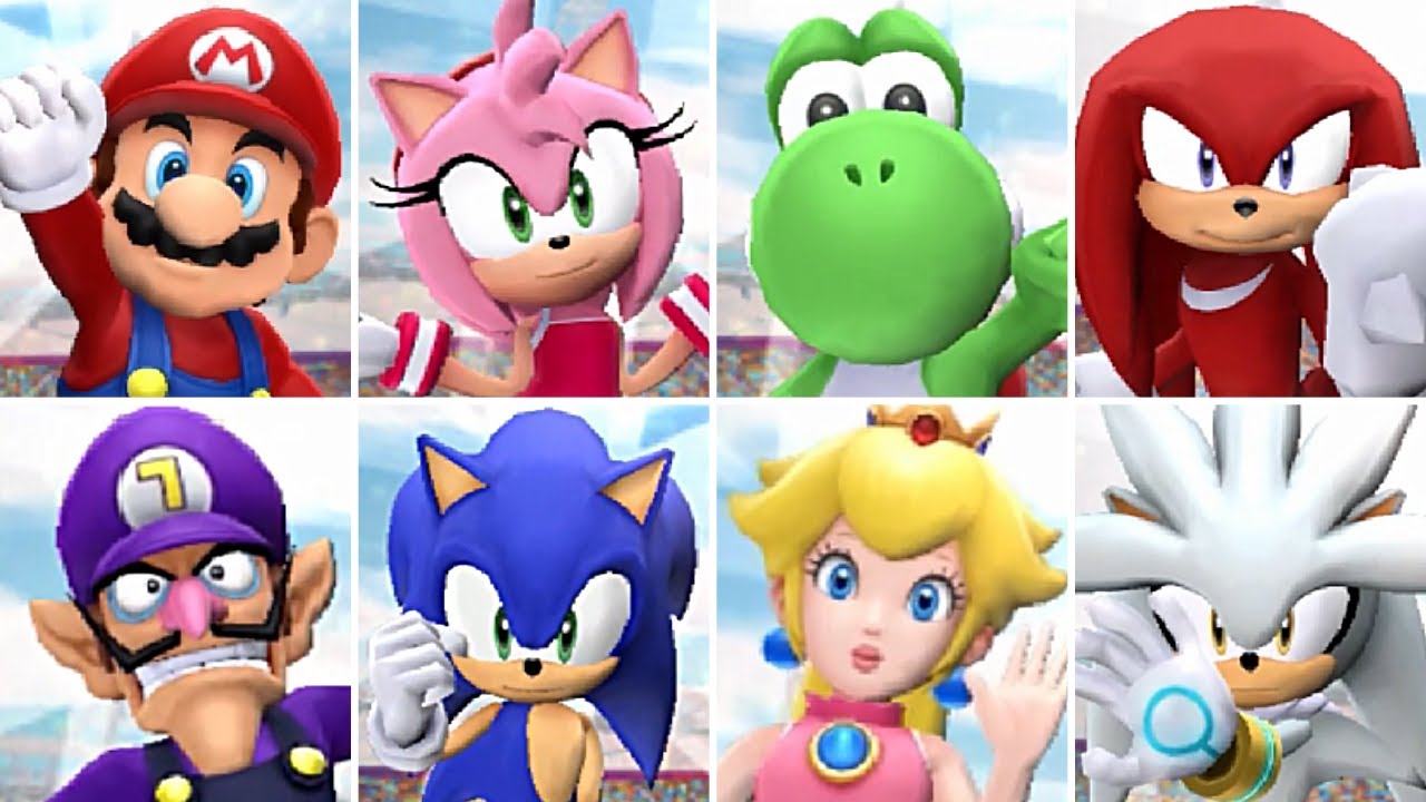 Mario & Sonic at the London 2012 Olympic Games [Wii] - All Characters