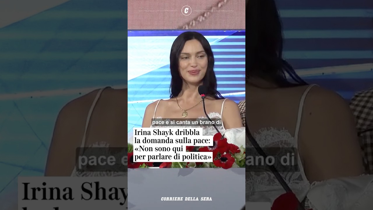 Irina Shayk dribbla la domanda sulla pace: «Non sono qui per parlare di politica» #shorts #news