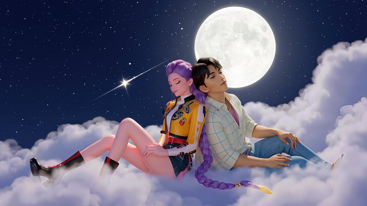 Deep Sleep in 5 Minutes 🌙 Join Rumi & Jinu on a Cloud for Peaceful Sleep & a Calm Mind