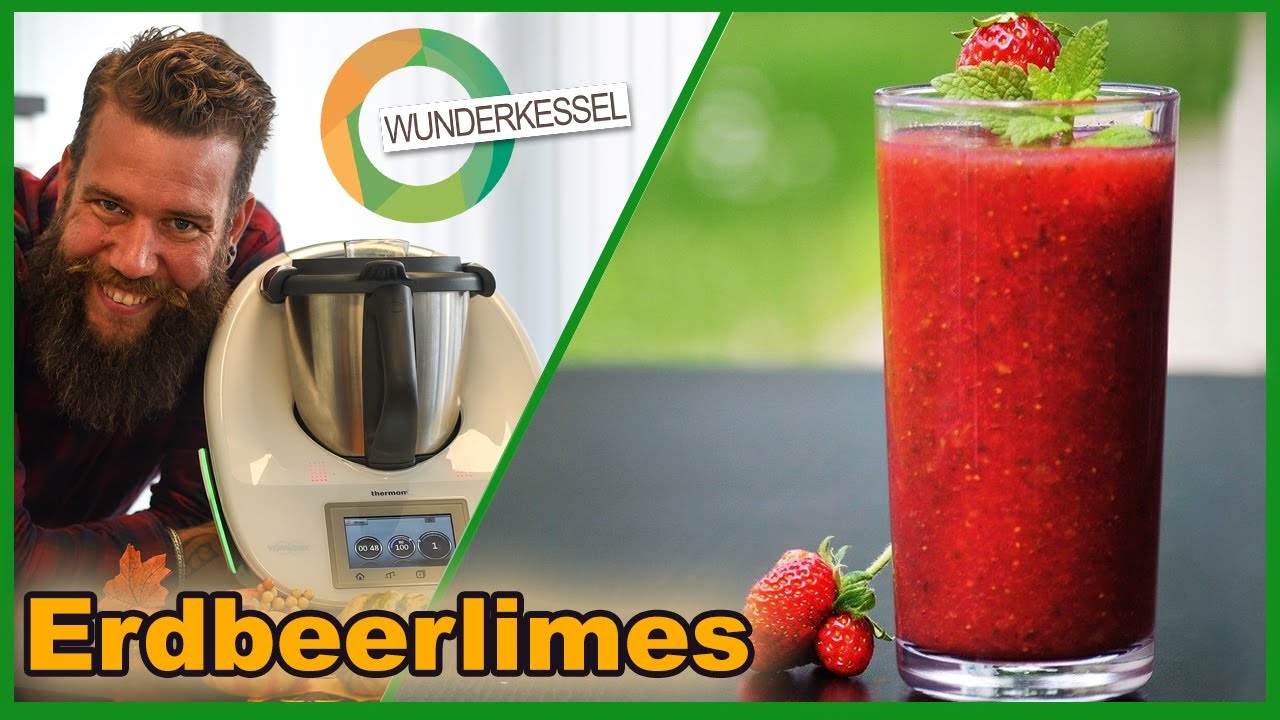 Erdbeerlimes -  Themromixrezepte aus dem Wunderkessel