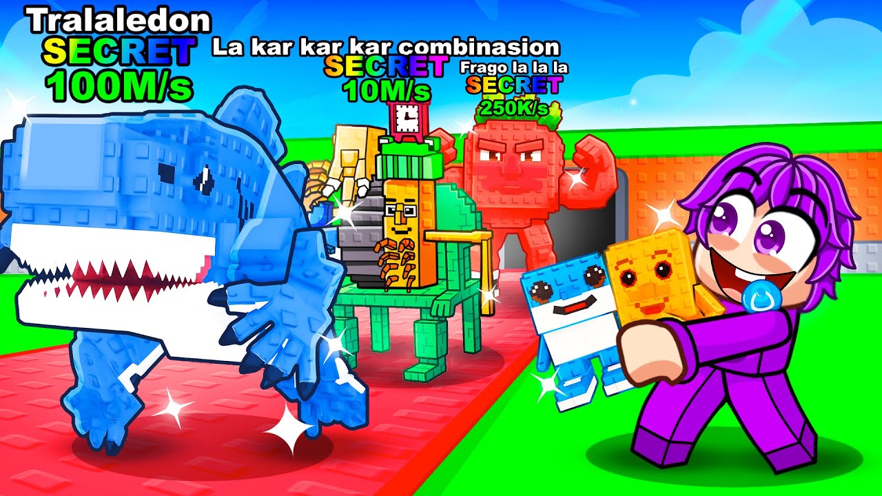 Giving Baby Dash INFINITE LUCK To Get NEW BRAINROTS in Steal a Brainrot…