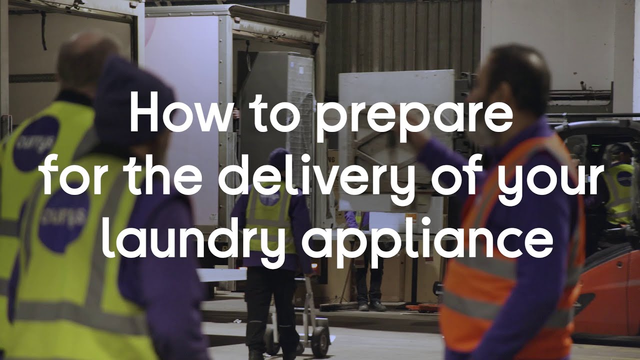 How to prepare for the delivery of your laundry appliance