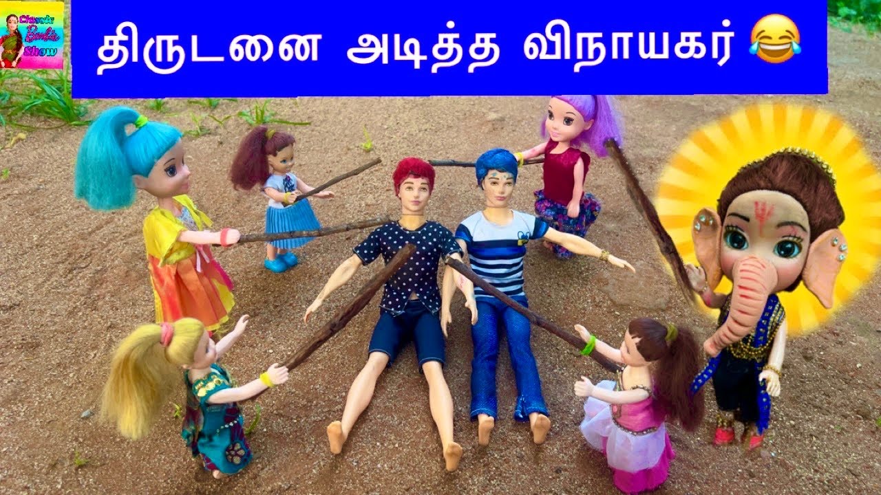 வசந்த காலம் Episode -242| Golden ganesha vs thiefs | barbie show tamil | classic barbie show | doll