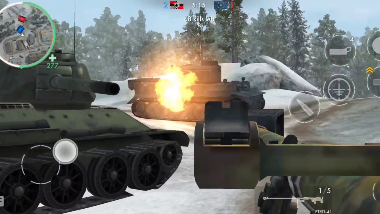 Panzerschreck +15 🆚 PTRD +15 Against Tanks And Vehicles ~ World War Heroes