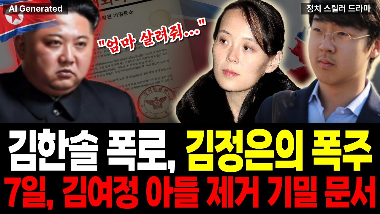 김한솔의 폭로, '김정은이 김여정 아들까지 숙청' 국정원도 놀란 7일의 기록[로열블러드:피의밀약 2부]| 가상드라마 | north korea [AI 컨텐츠]