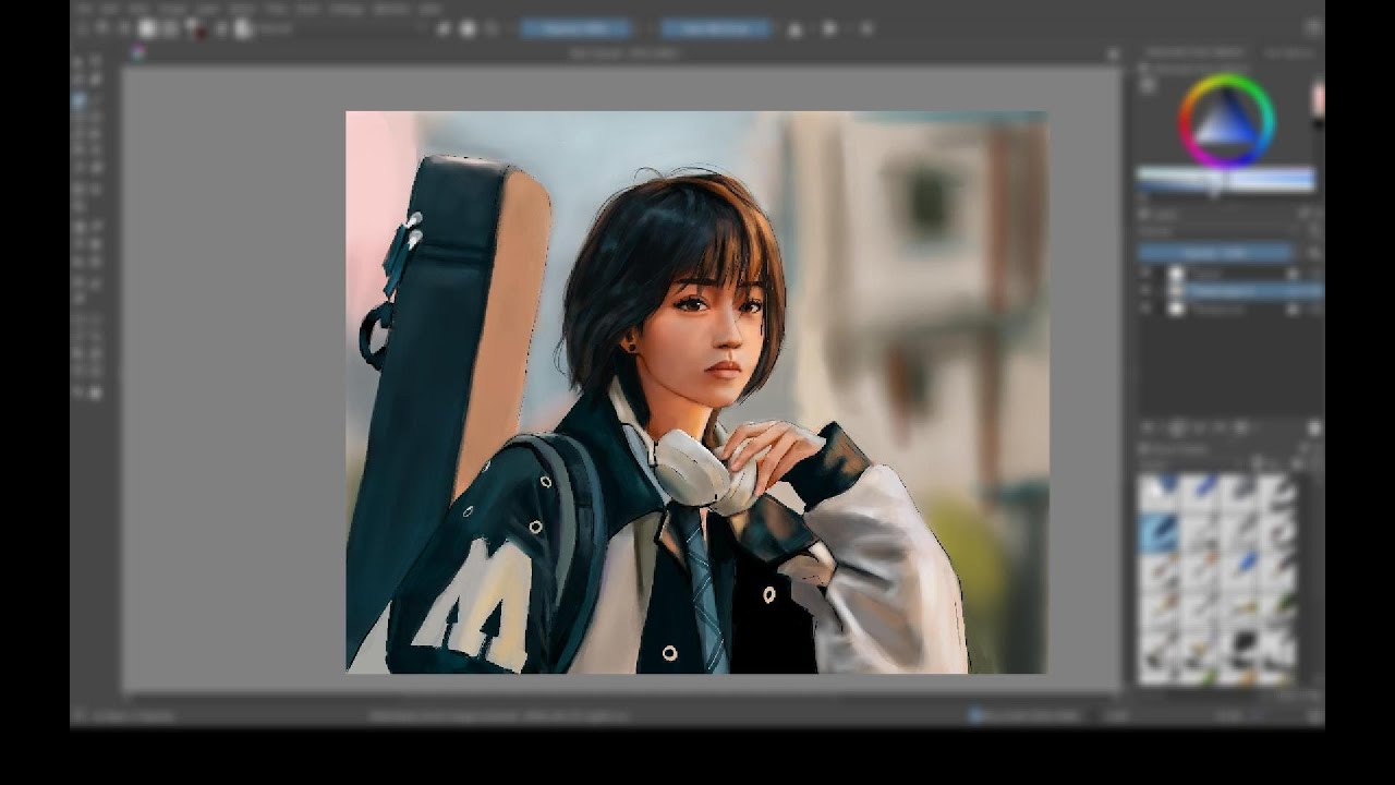 Digital Painting Timelapse in KRITA