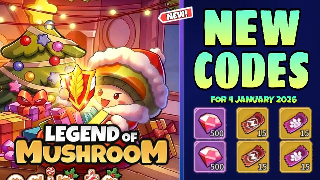 *Новые* коды из игры Legend of Mushroom от 4 января 2026 года || Коды из игры Legend of Mushroom