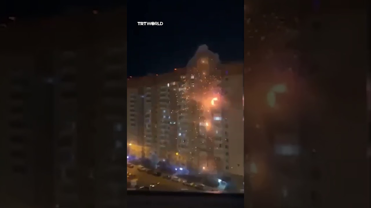 Ukrainian drone hits high-rise building in Russia's Novorossiysk