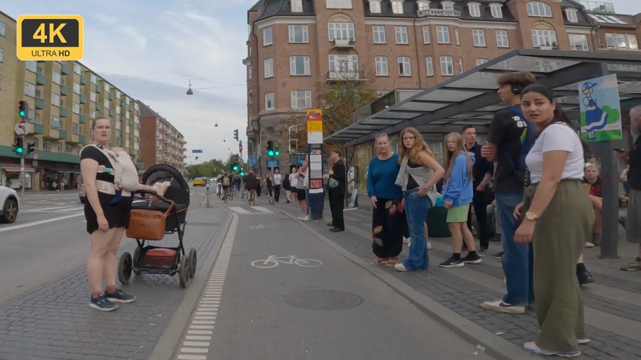 ⁴ᴷ Copenhagen, Denmark: From Østerbro to Amager Strand (Nørrebro/City Center).