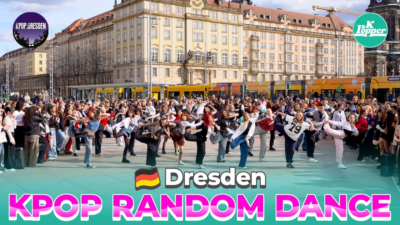 [4K] K-pop Random Dance in Public/ Dresden, Germany