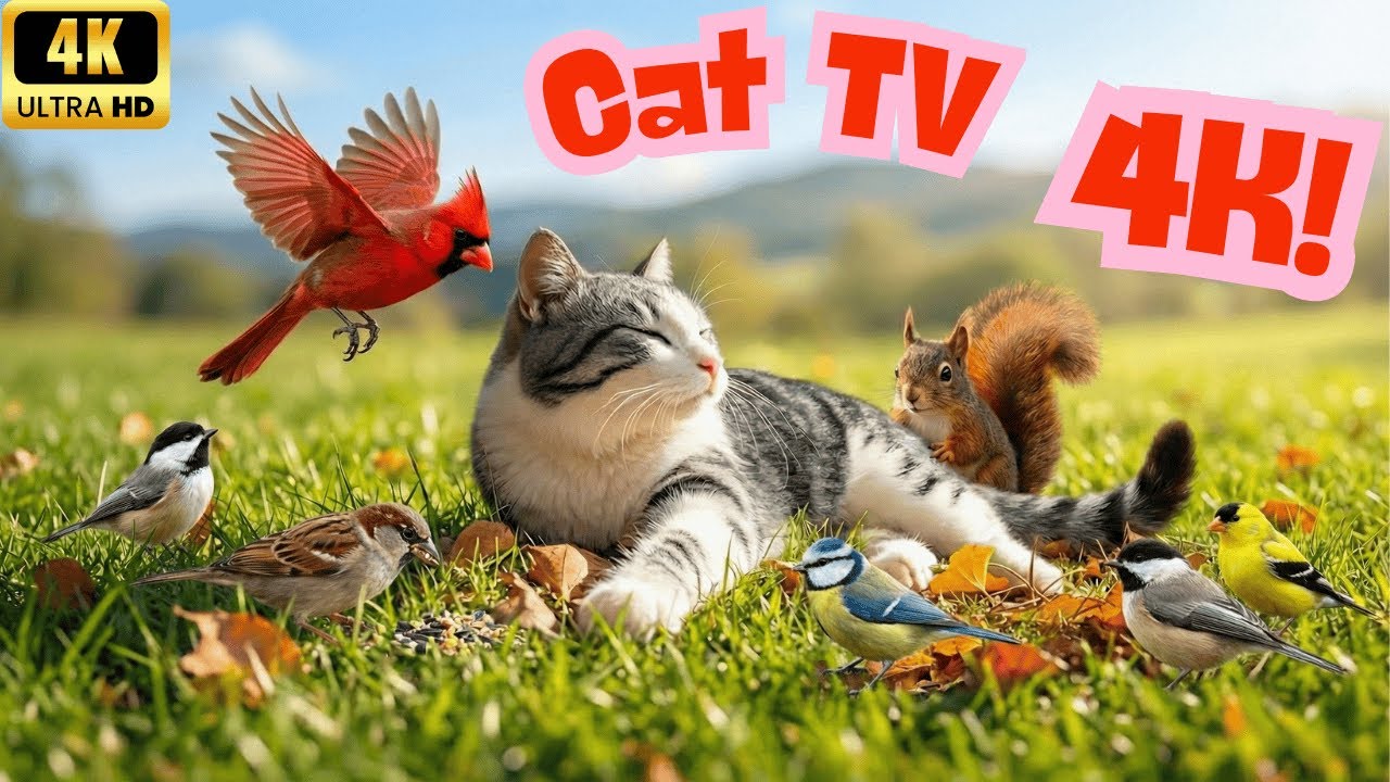 Cat TV for Cats to Watch 🌲 Turn This On — Cats Stay Focused in the Secret Forest | 4K UHD