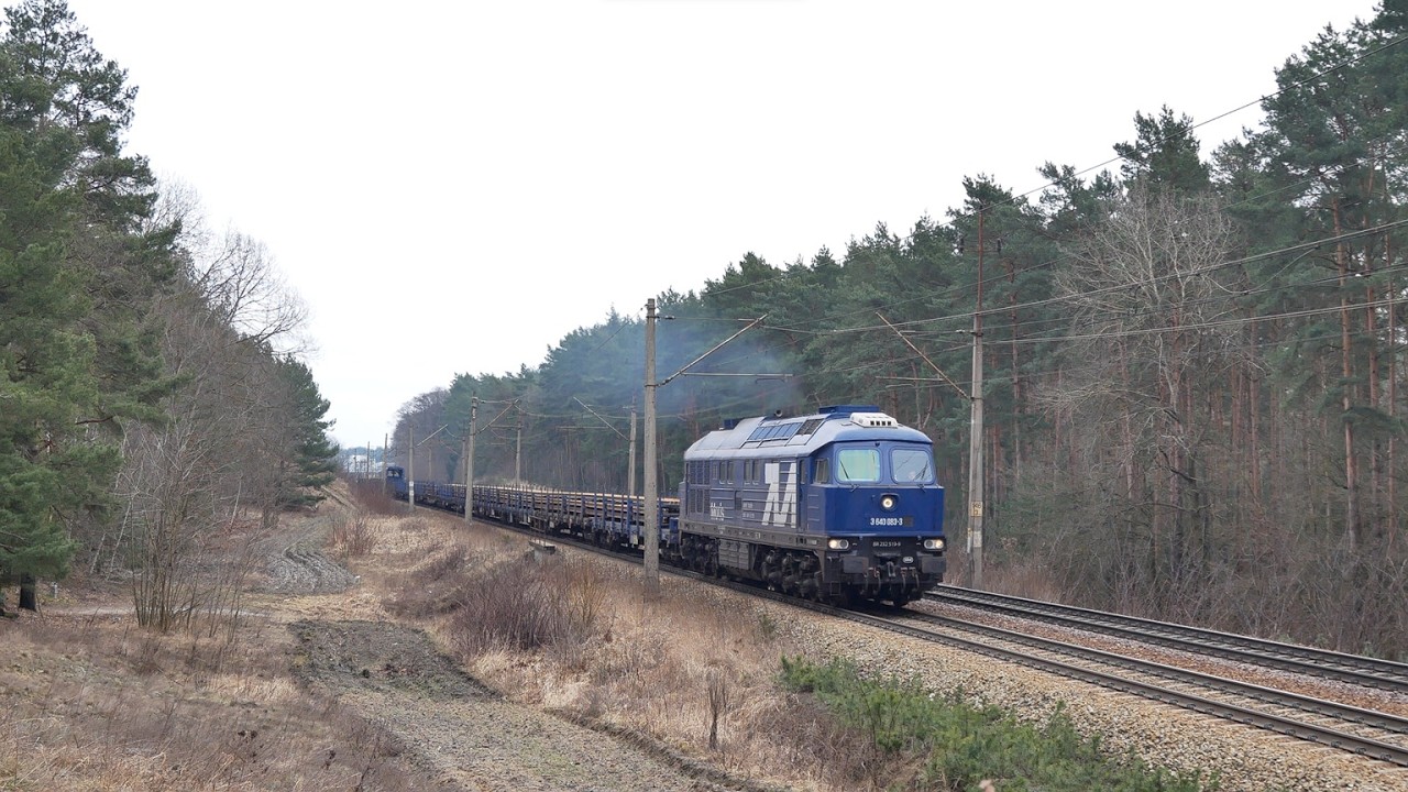 [Moris] BR 232 519-9 z długimi szynami | Zielona Góra Nowy Kisielin