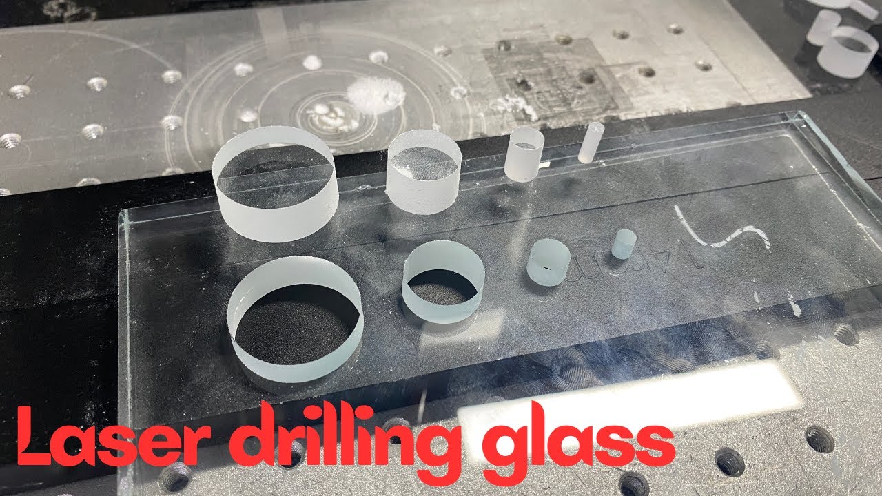 12mm glass laser drilling machine | 200W glass laser cutting machine | laser drilling glass hole
