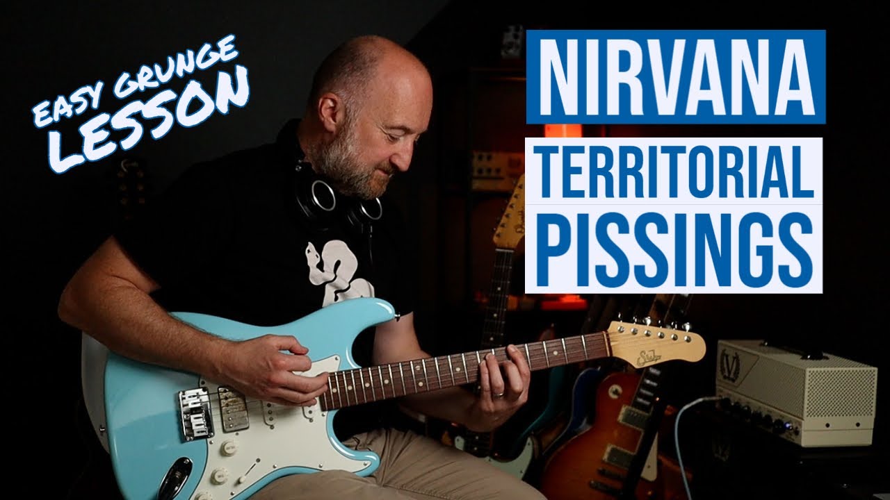 Как играть «Territorial Pissings» группы Nirvana | Легкий урок игры на гитаре