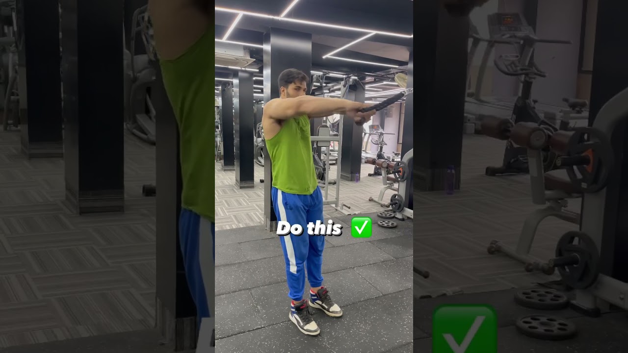 Correct form of doing face pull