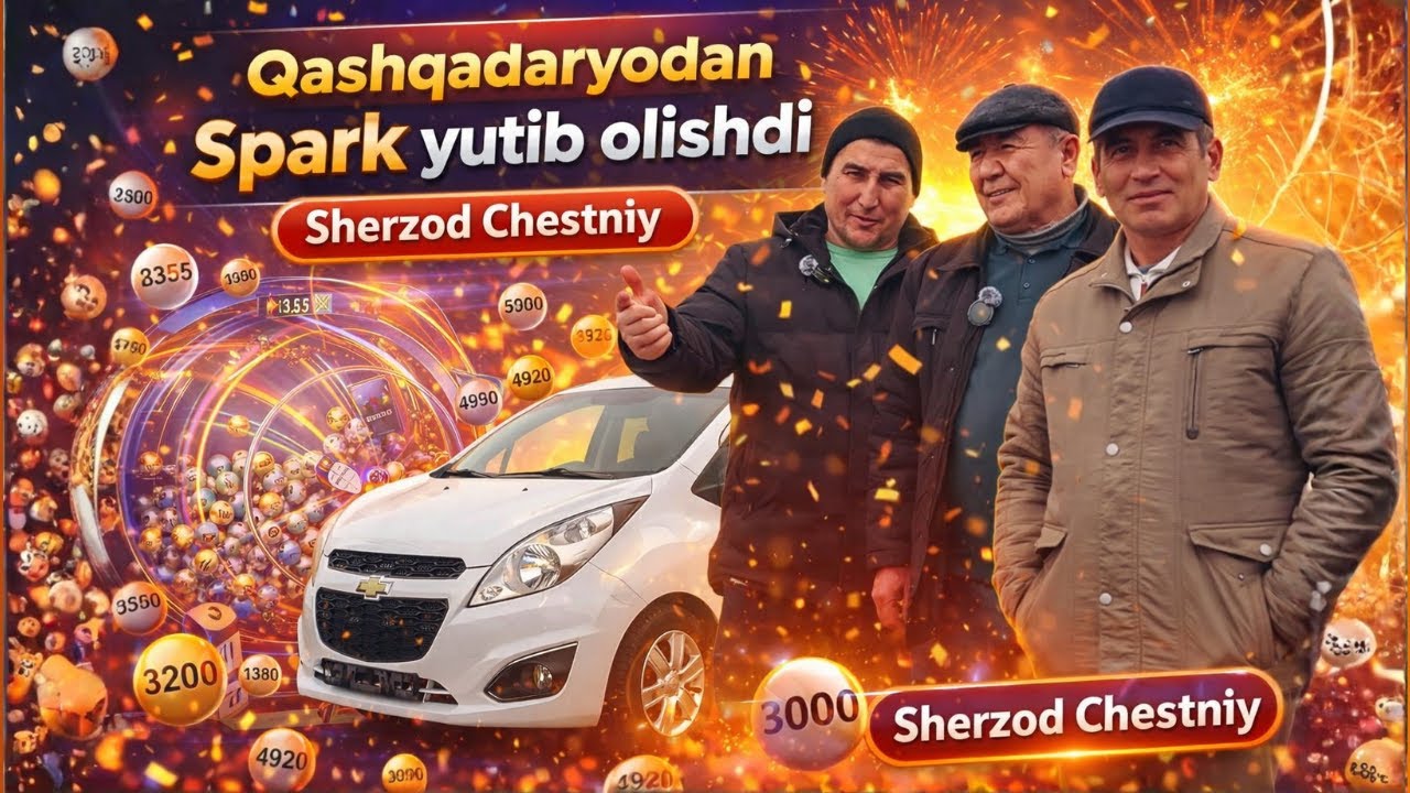 Qashqadaryodan Spark yutib olgan obunachimizga yutuq topshirildi [ Sherzod Chestniy ]