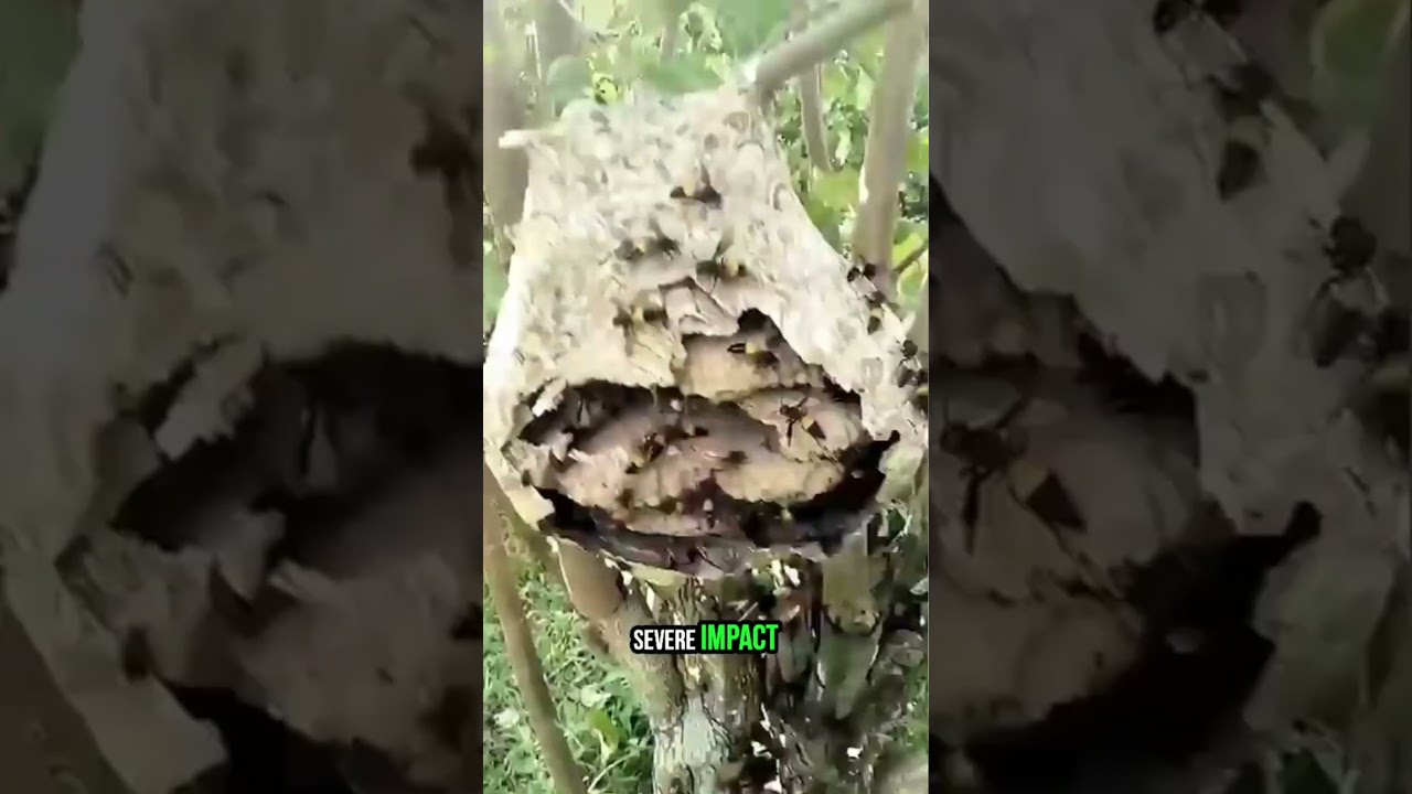 How Deadly Hornets Hunt and Attack Honeybee Colonies!