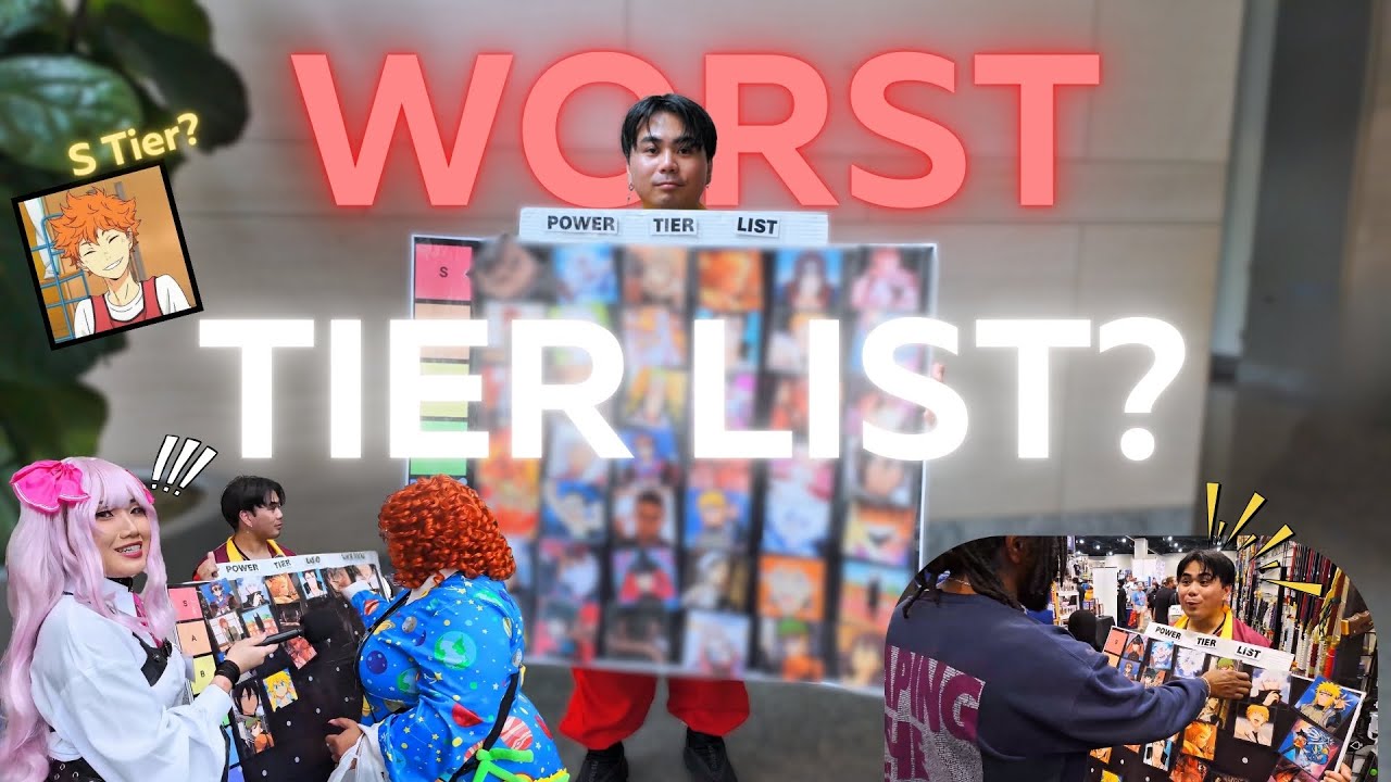 100 ANIME FANS MAKE A POWER TIER LIST | GalaxyCon Raleigh 2024