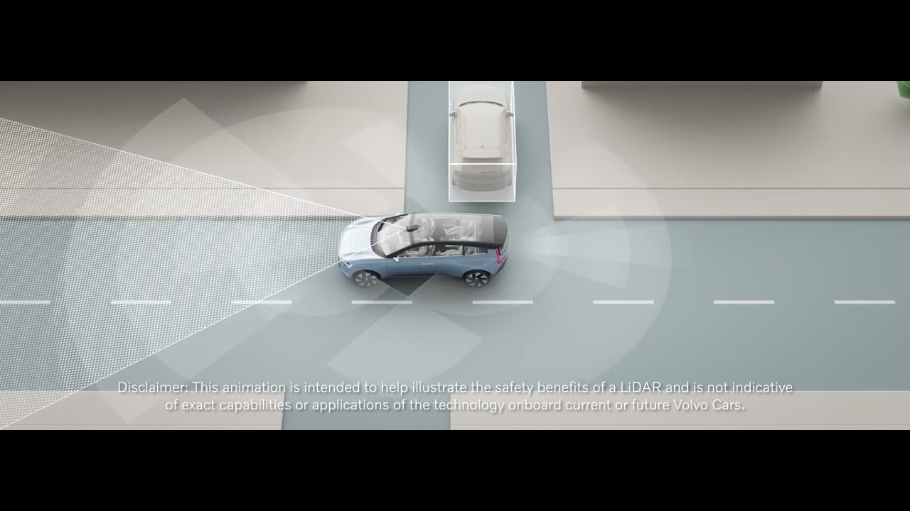 Volvo Cars' Concept Recharge with LiDAR safety illustration