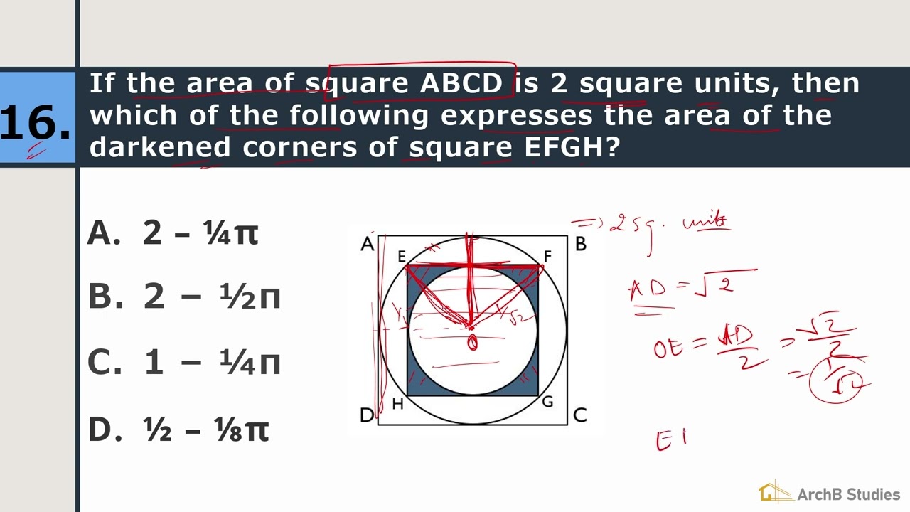 Most Important sample question for B.Arch. Entrance Exams | NATA | JEE Mains paper 2 | GATE