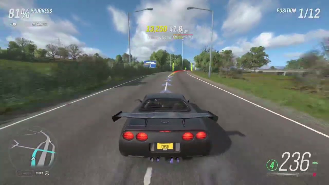 Forza Horizon 4 Gameplay / 2002 Chevrolet Corvette Z06 / 4K