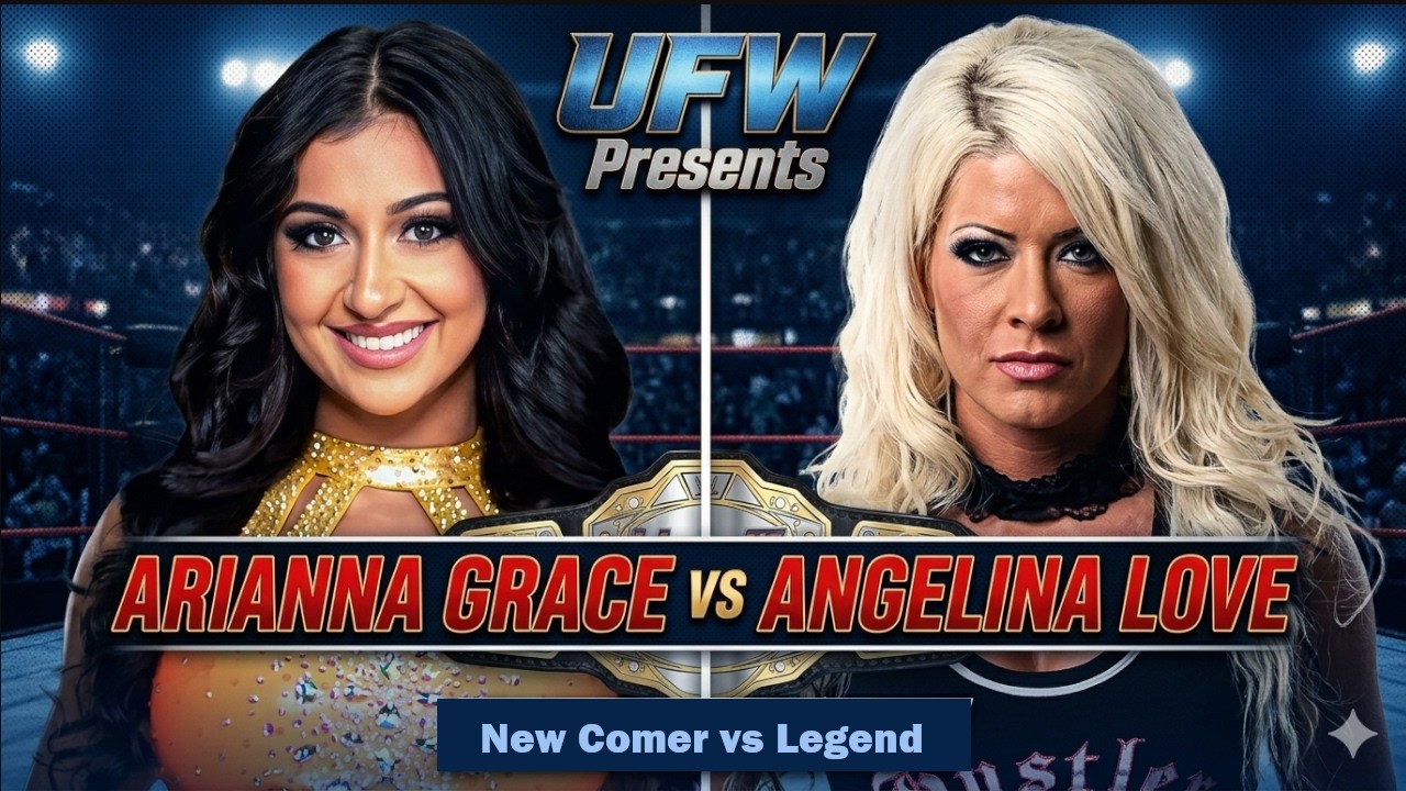 UFW - Arianna Grace vs Angelina Love - New comer vs Legend #wwe2k25