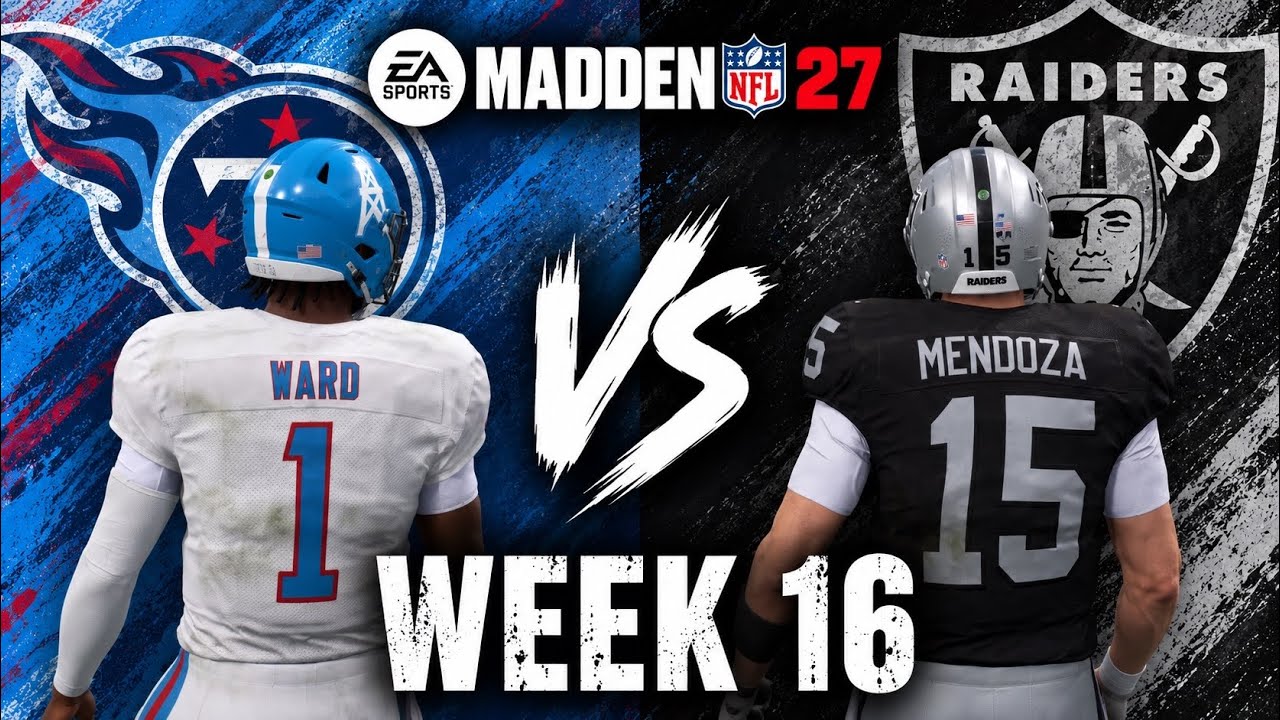 Titans против Raiders: Симуляция 16-й недели | Составы Madden 27