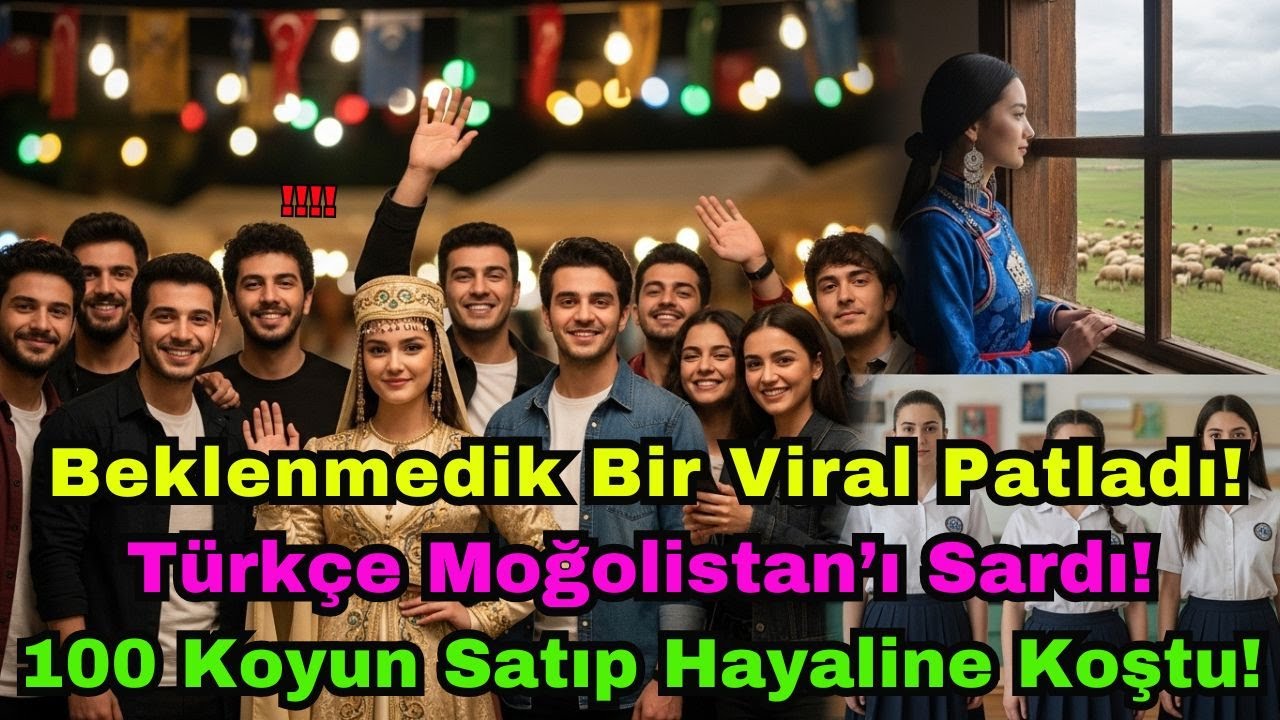 Beklenmedik viral! Türkçe Moğolistan’a yayıldı; bir kız 100 koyun satıp hayalinin peşine düştü!