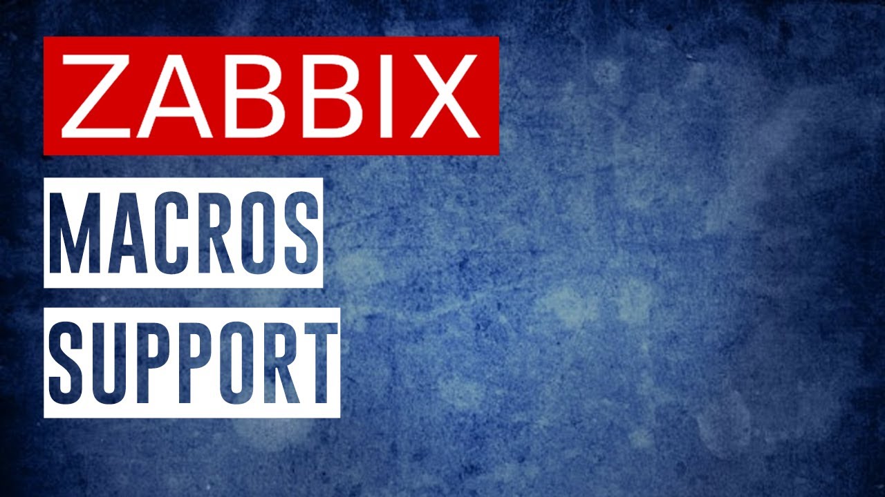 Поддержка макросов ZABBIX