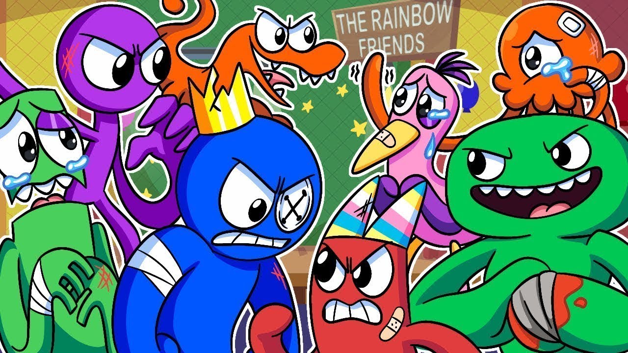 ФАНДОМНАЯ БИТВА В САДУ БАН БАНА! | Garten of Ban Ban/Rainbow Friends - Анимации на русском