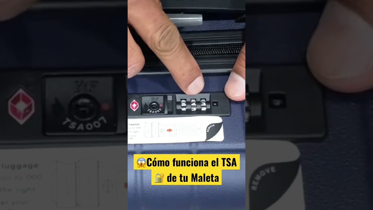 C&oacute;mo funciona tu candado 🔐 o Cierre TSA de tu maleta? #shorts #luggage #tsa #travel #travelhacks