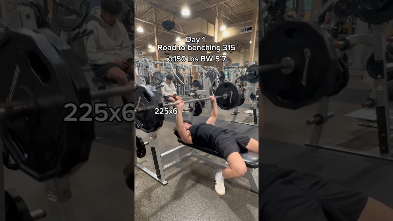 315 bench PR ‼️@150 BW #workout #motivation #bodytransform #diet #gymtransformation